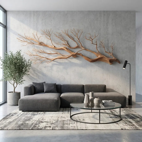How to Use Wood Wall Art in Living Room Interiors