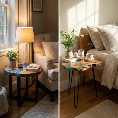 How to Use Wooden Side Tables in Bedrooms and Reading Corners